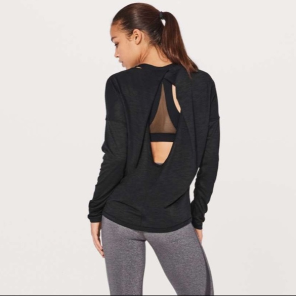 Lululemon Open Back Long Sleeve with Ruching